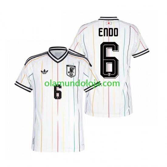 Camisola Japão Wataru Endo 6 Homem Equipamento Segundo Copa do Mundo 2026 Manga Curta